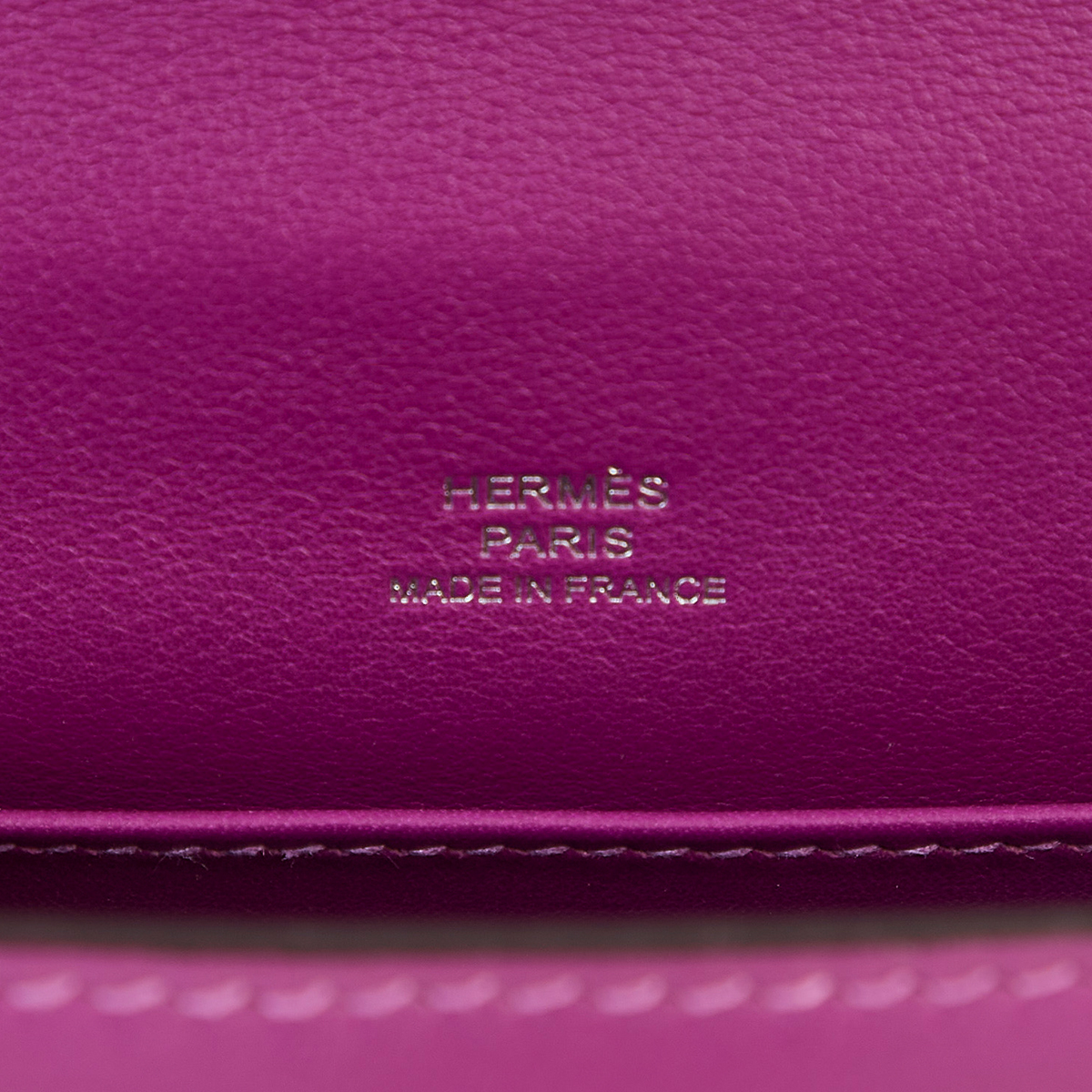Hermès Kelly Pochette Anemone Swift Palladium Hardware PHW — The