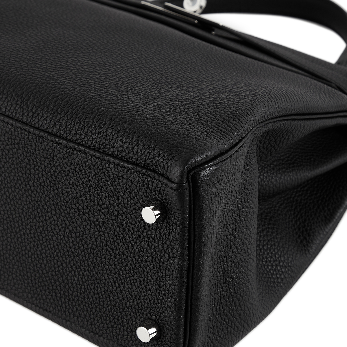 Hermès Kelly 32 Retourne In Black Togo Leather With Palladium
