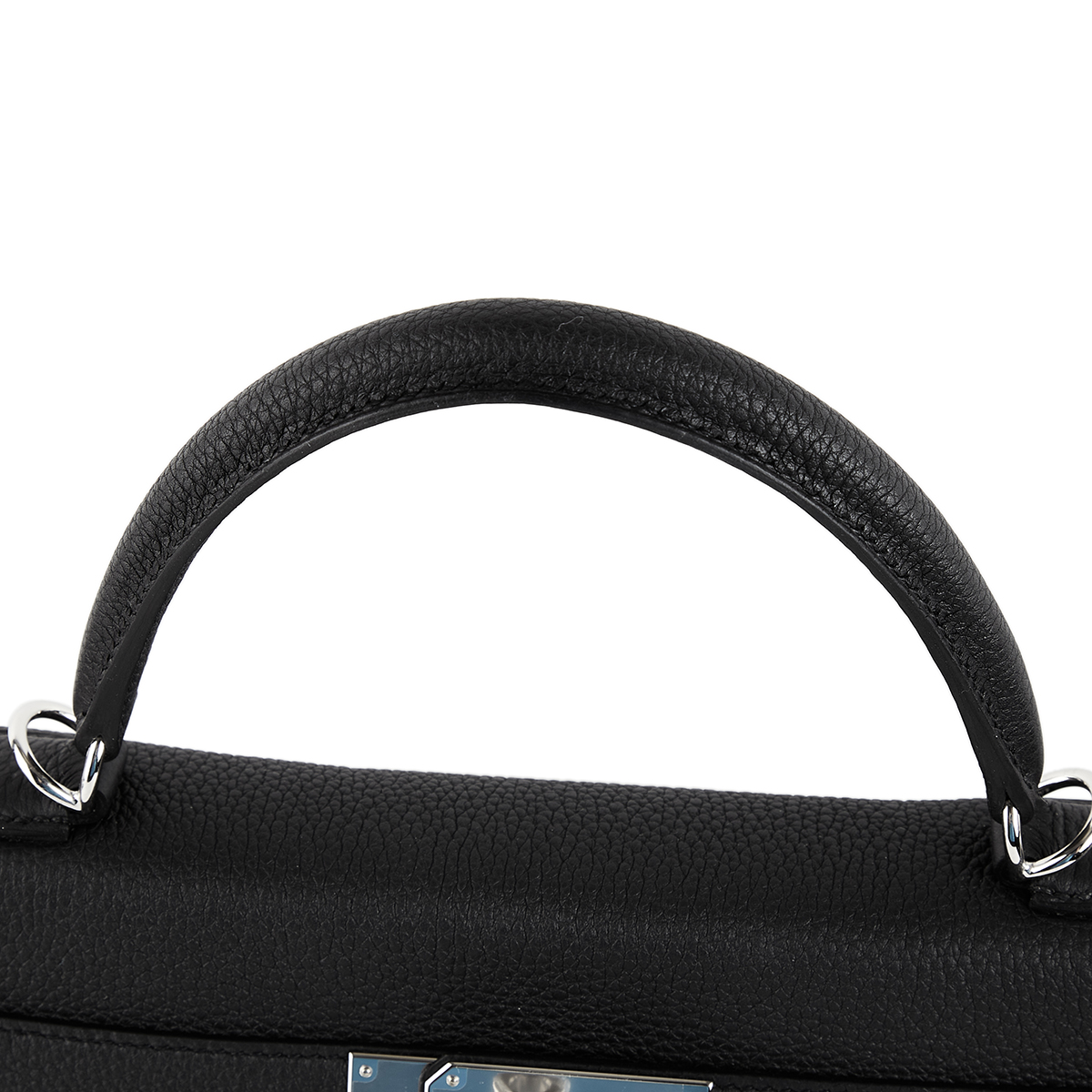Hermes Kelly 32 Retourne Bag Black Gold Hardware Togo Leather – Mightychic