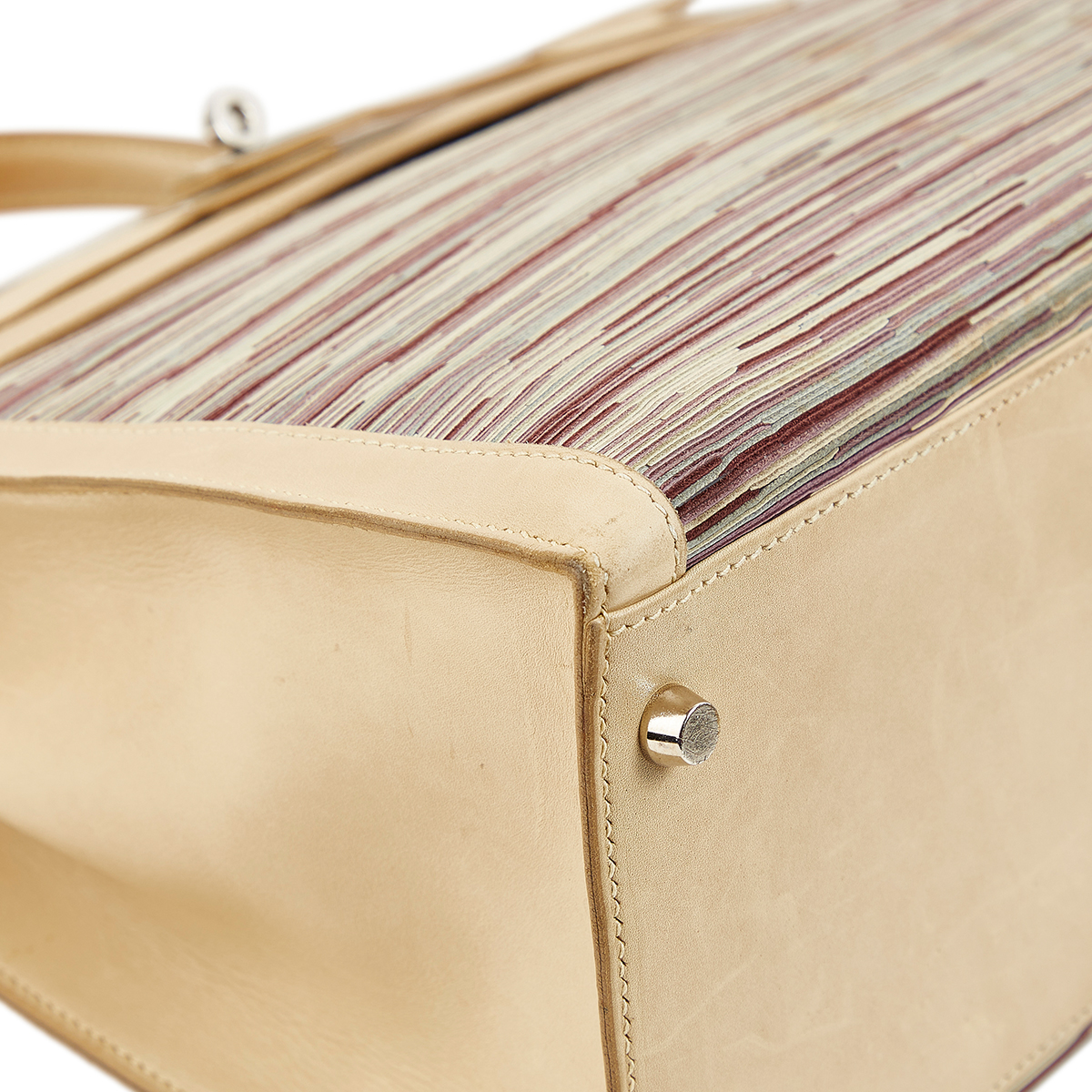 HERMES Birkin 35 Vibrato/Boxcalf Leisin/Silver Metal Fittings Women's  Handbag
